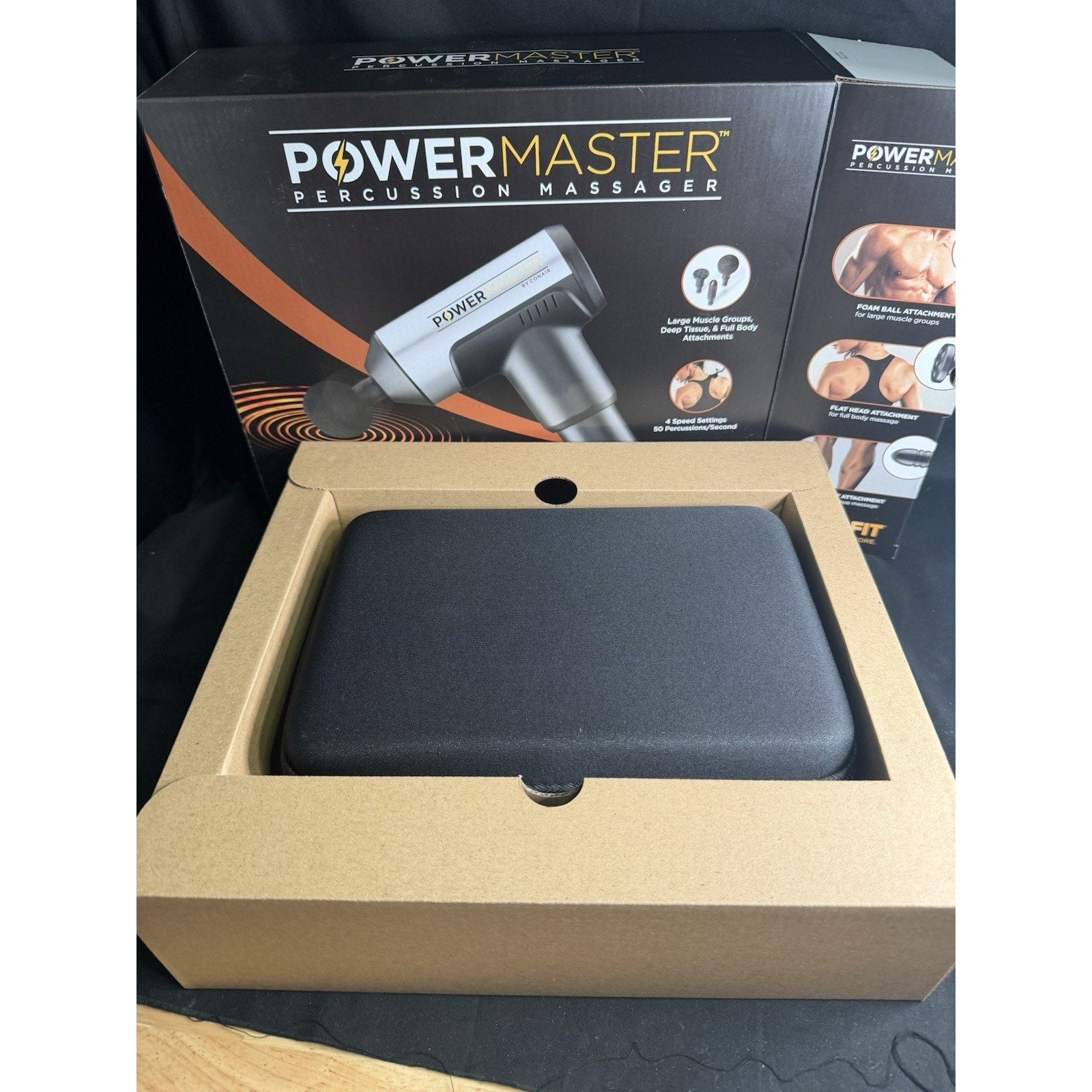 Conairfit Cordless Rechargeable Power Master Percussion Massager 4Speed Setting