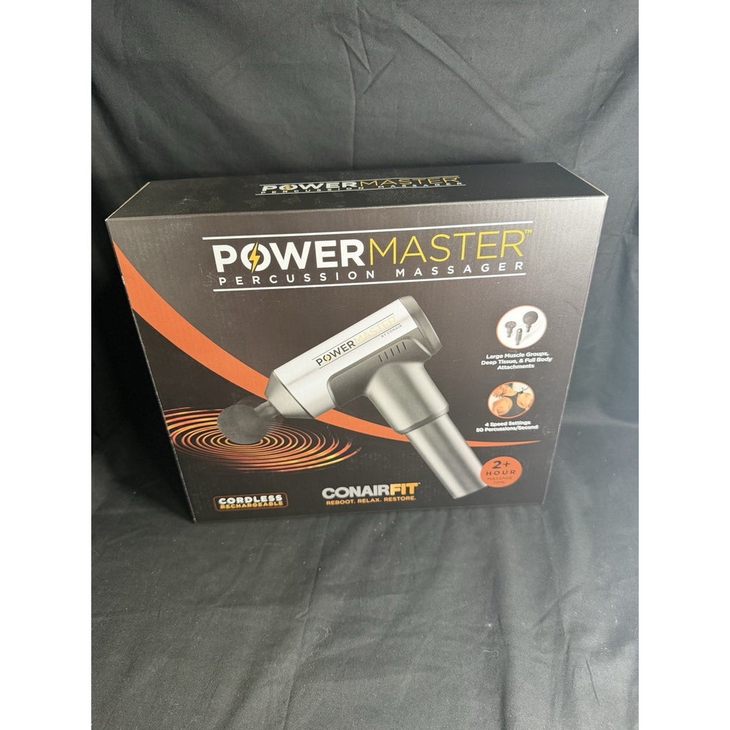 Conairfit Cordless Rechargeable Power Master Percussion Massager 4Speed Setting